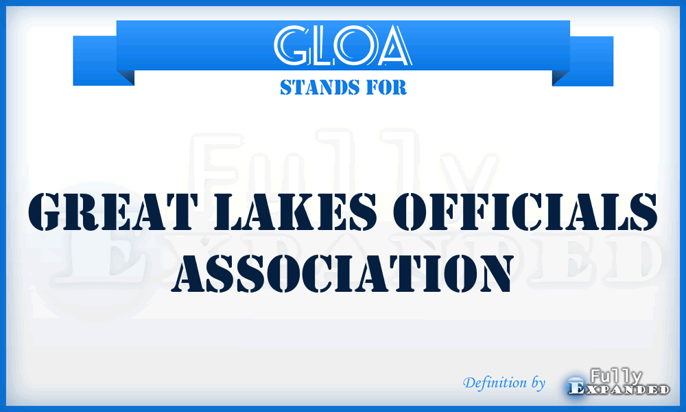 GLOA - Great Lakes Officials Association