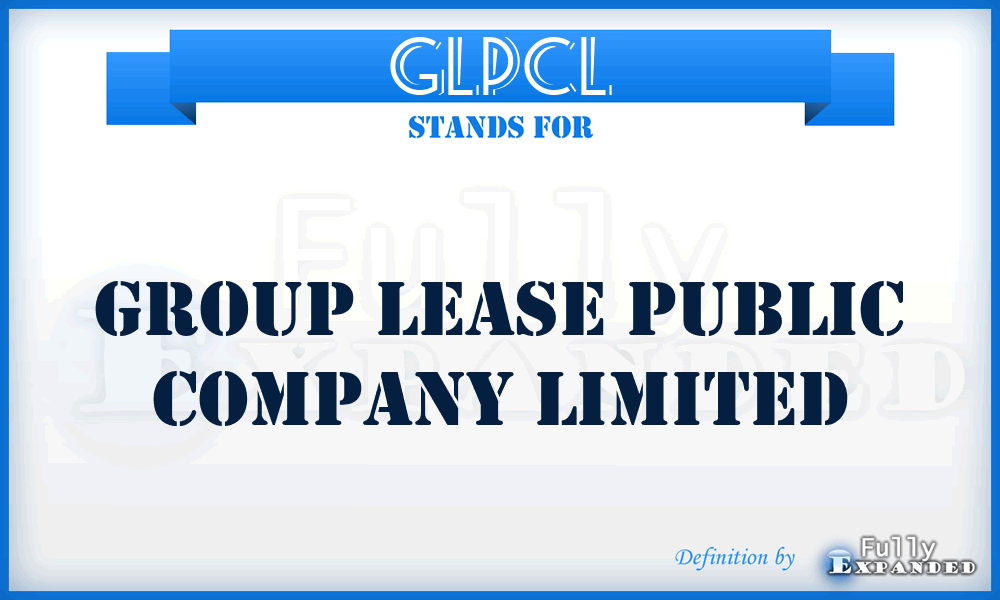 GLPCL - Group Lease Public Company Limited