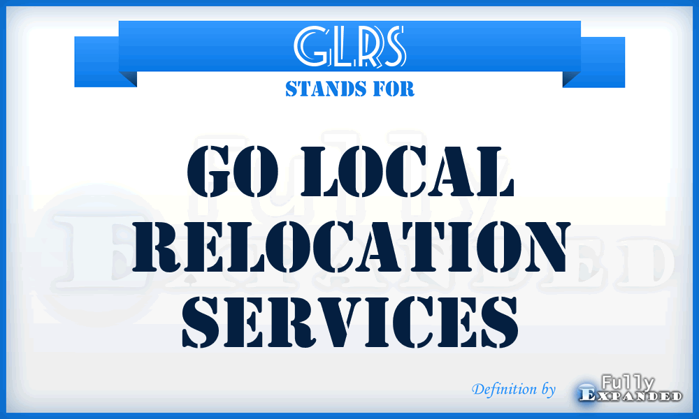GLRS - Go Local Relocation Services
