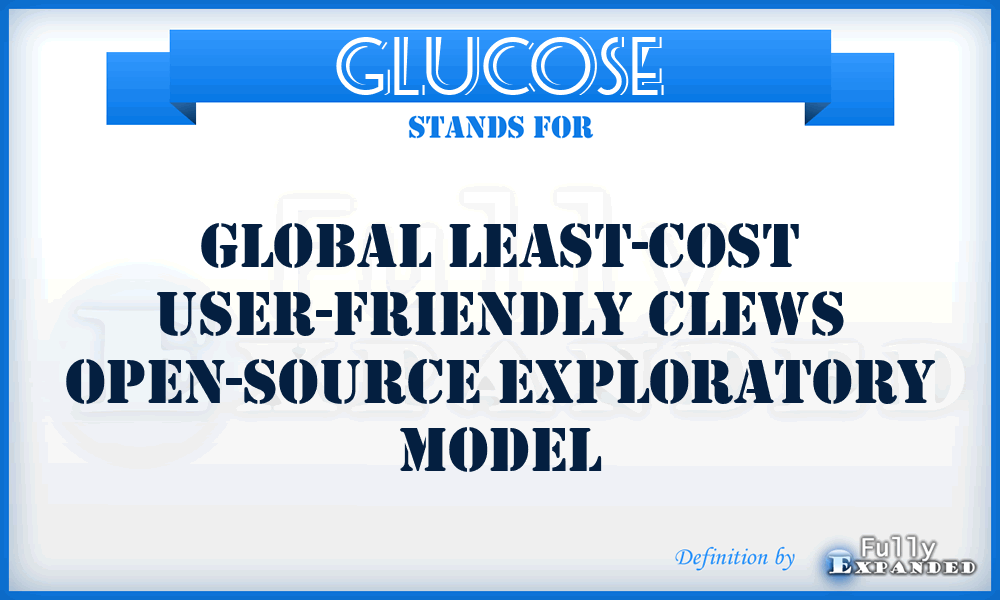 GLUCOSE - Global Least-cost User-friendly CLEWs Open-Source Exploratory model