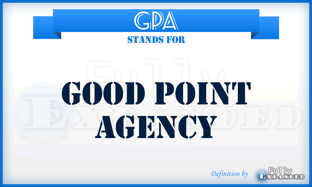 GPA - Good Point Agency