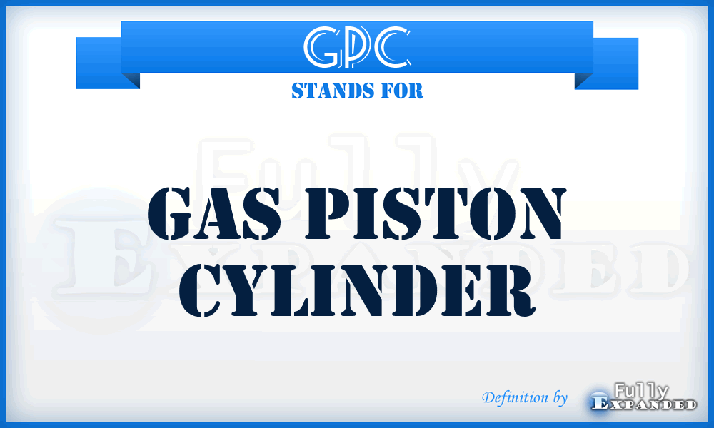GPC - Gas Piston Cylinder