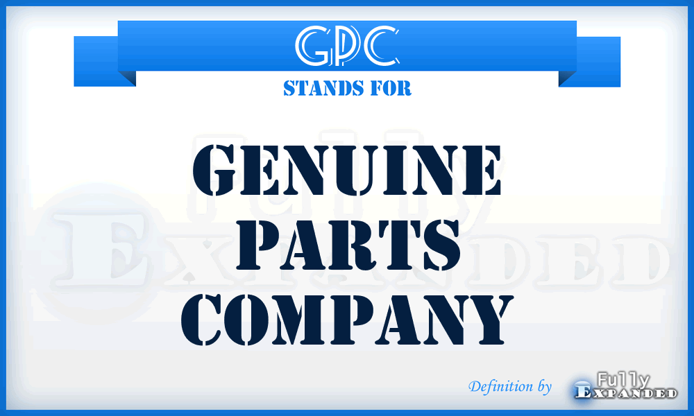 GPC - Genuine Parts Company