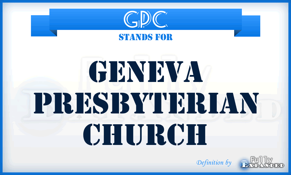 GPC - Geneva Presbyterian Church