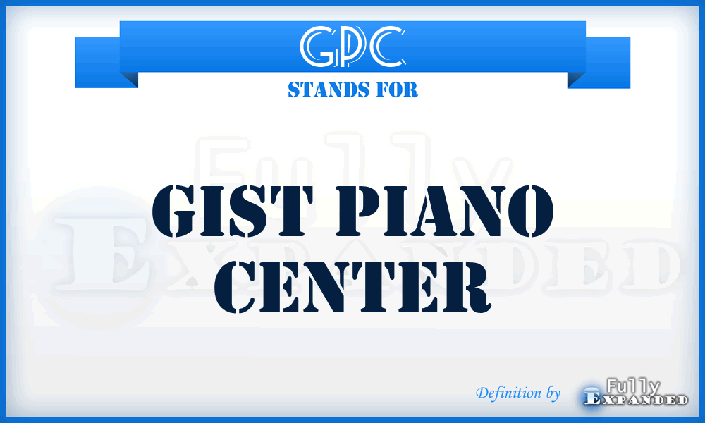 GPC - Gist Piano Center