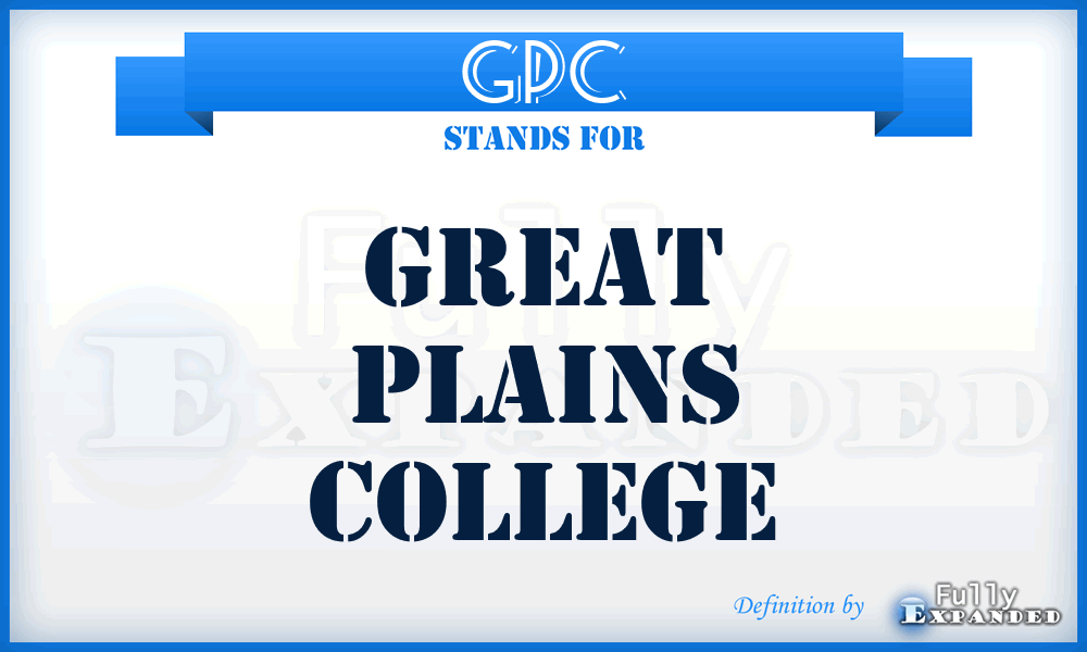 GPC - Great Plains College