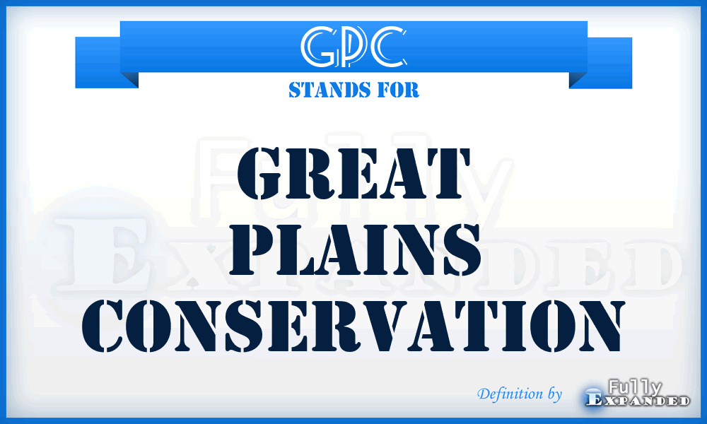 GPC - Great Plains Conservation