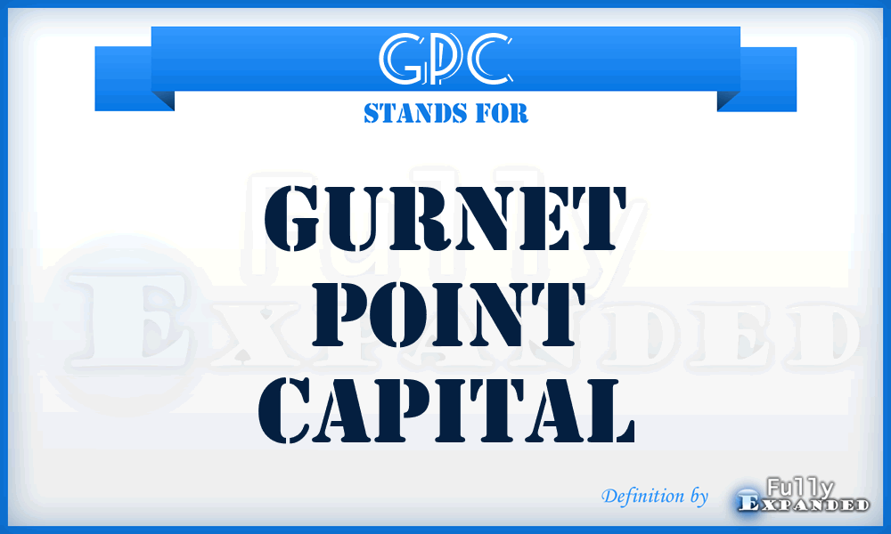 GPC - Gurnet Point Capital