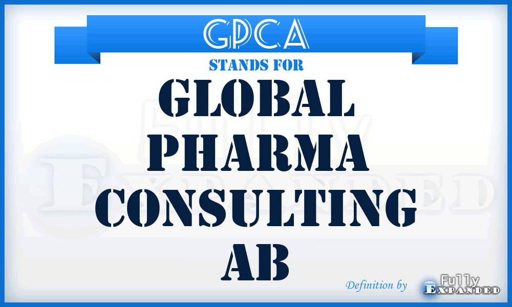 GPCA - Global Pharma Consulting Ab