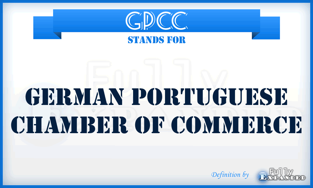 GPCC - German Portuguese Chamber of Commerce