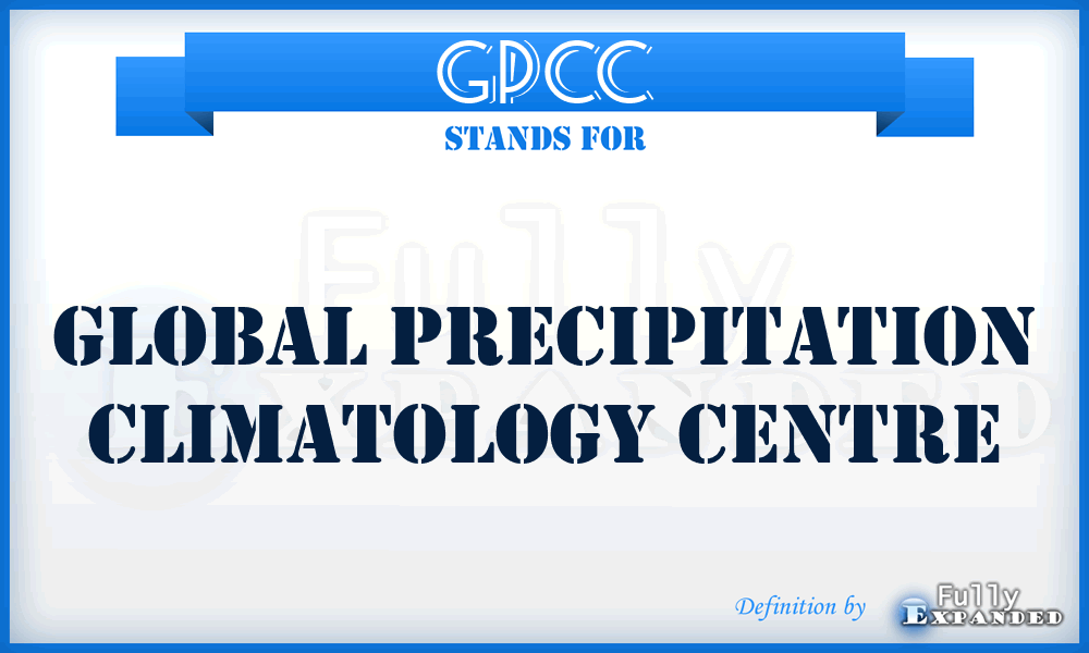 GPCC - Global Precipitation Climatology Centre