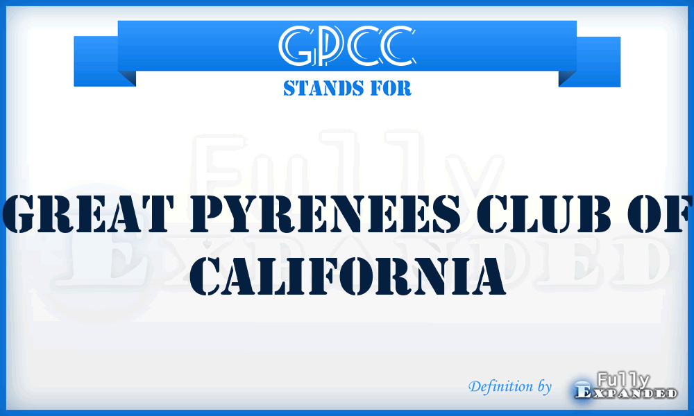 GPCC - Great Pyrenees Club Of California
