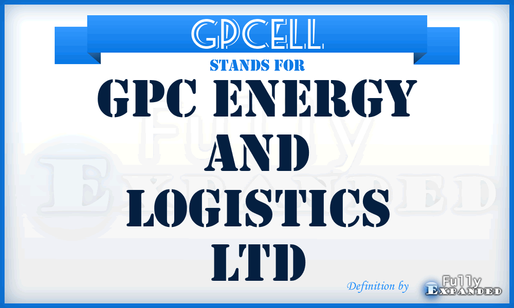 GPCELL - GPC Energy and Logistics Ltd
