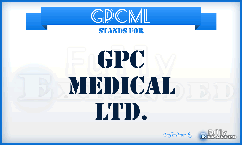 GPCML - GPC Medical Ltd.