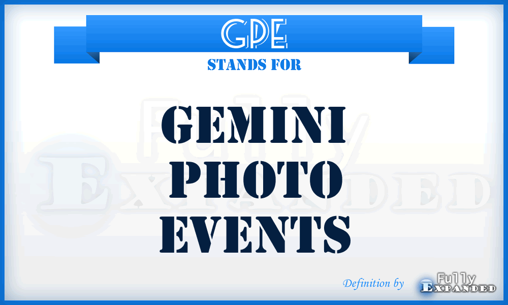 GPE - Gemini Photo Events