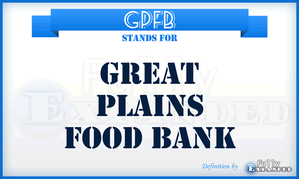 GPFB - Great Plains Food Bank