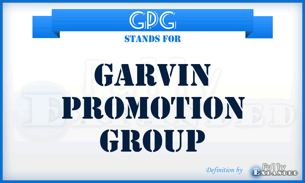 GPG - Garvin Promotion Group