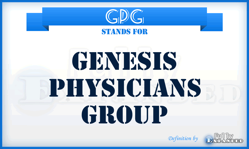 GPG - Genesis Physicians Group