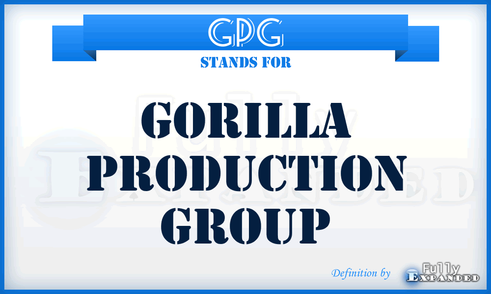 GPG - Gorilla Production Group