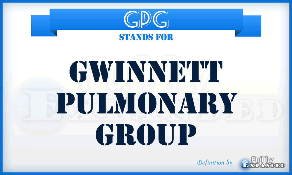 GPG - Gwinnett Pulmonary Group