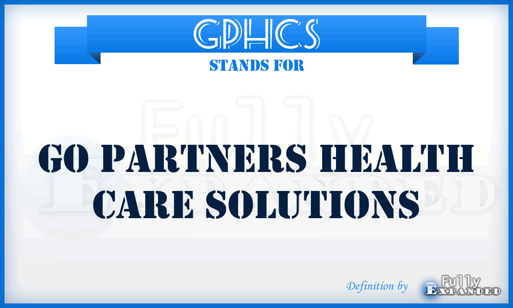 GPHCS - Go Partners Health Care Solutions