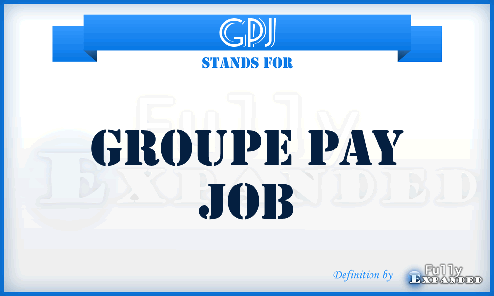 GPJ - Groupe Pay Job