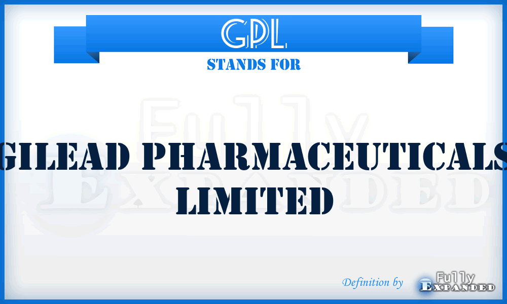 GPL - Gilead Pharmaceuticals Limited