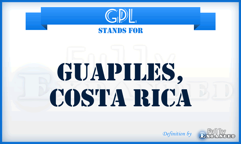 GPL - Guapiles, Costa Rica