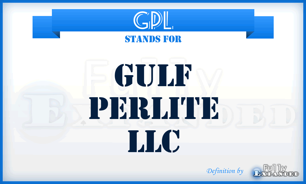GPL - Gulf Perlite LLC