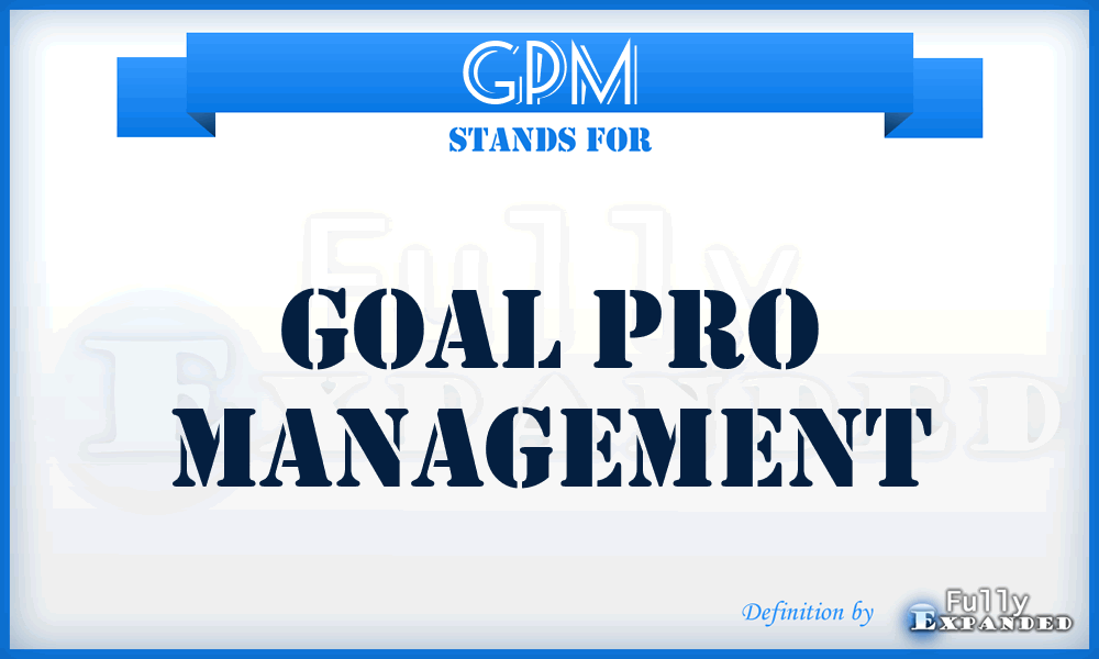 GPM - Goal Pro Management