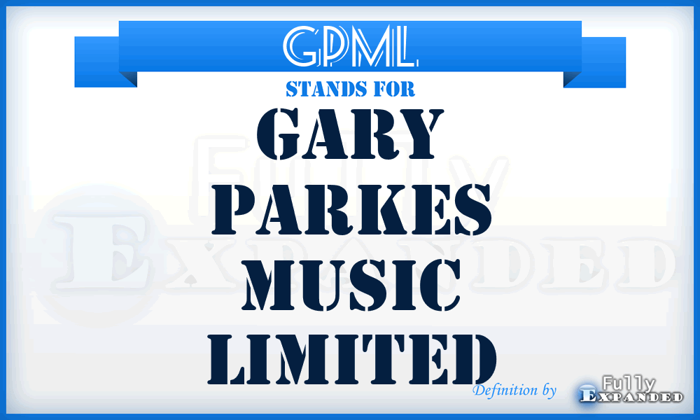 GPML - Gary Parkes Music Limited