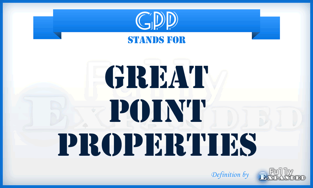 GPP - Great Point Properties