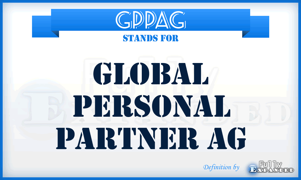 GPPAG - Global Personal Partner AG