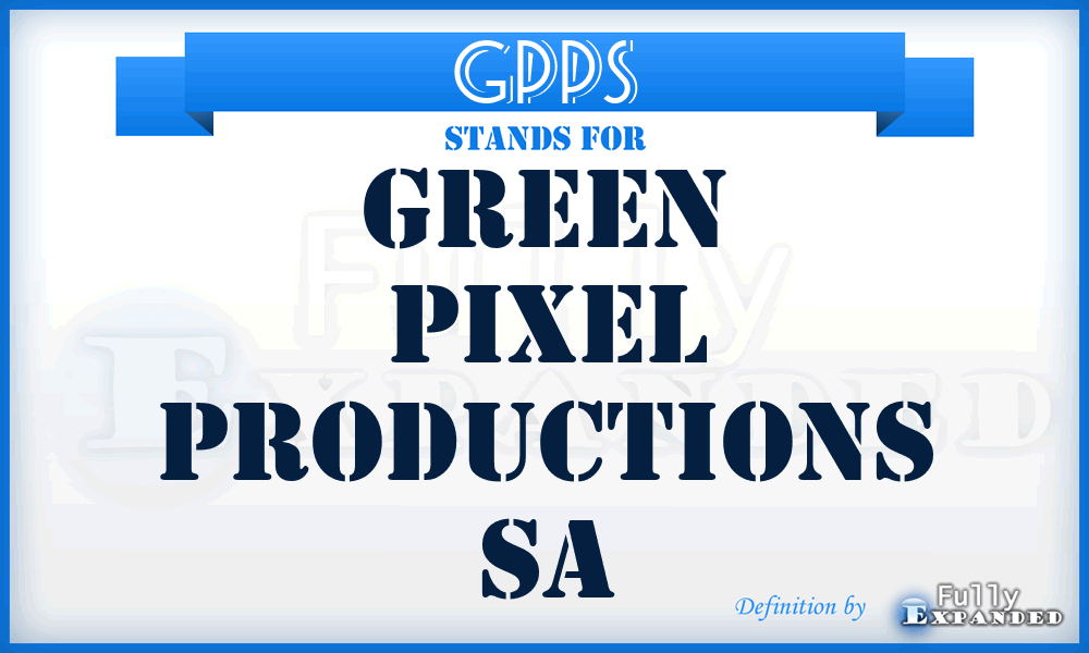 GPPS - Green Pixel Productions Sa