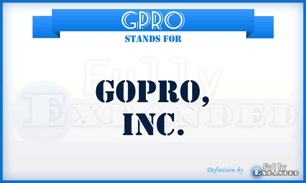GPRO - GoPro, Inc.