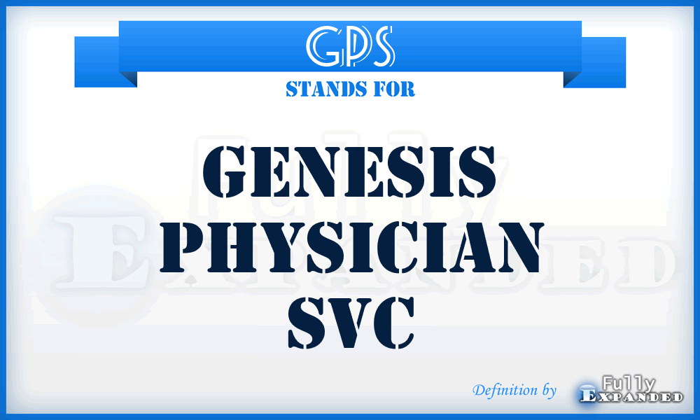 GPS - Genesis Physician Svc
