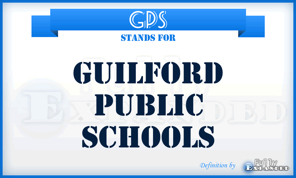 GPS - Guilford Public Schools
