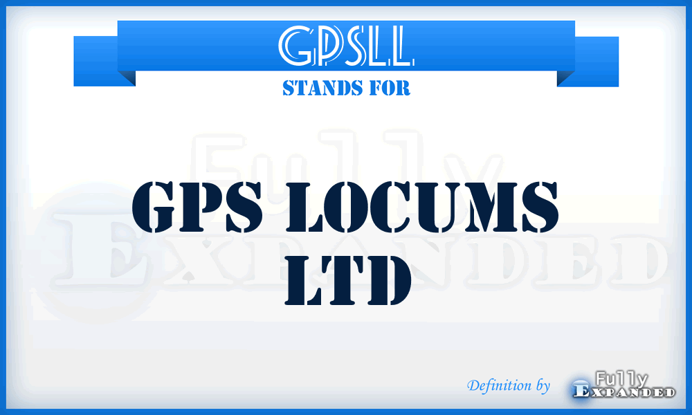 GPSLL - GPS Locums Ltd