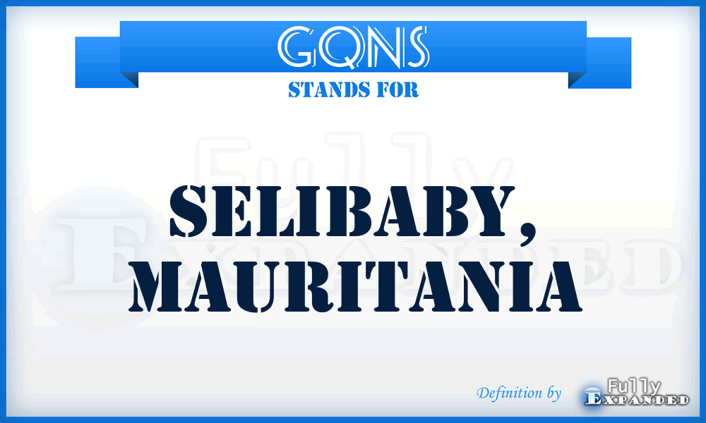 GQNS - Selibaby, Mauritania