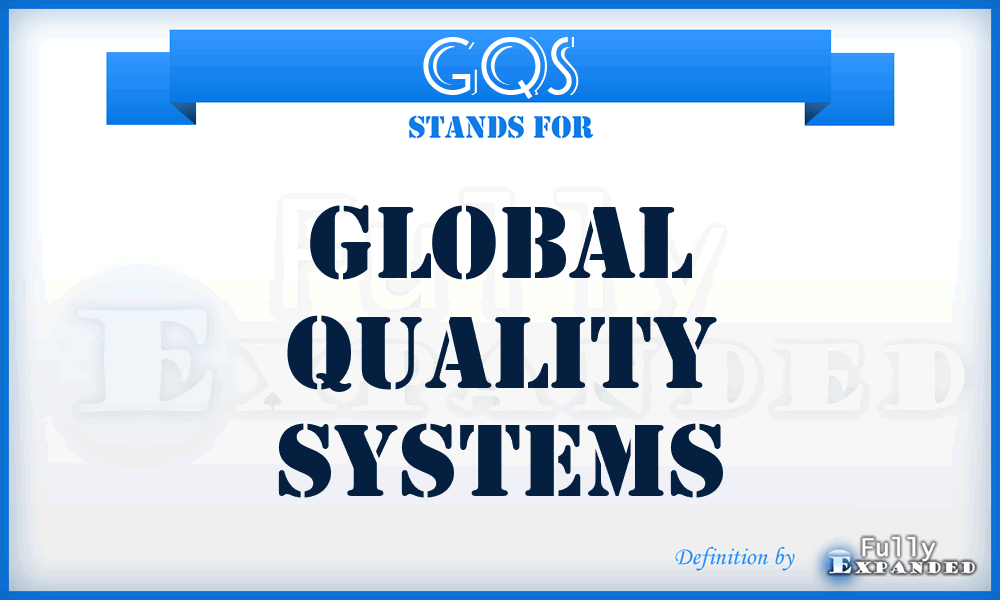 GQS - Global Quality Systems