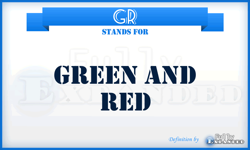 GR - Green and Red