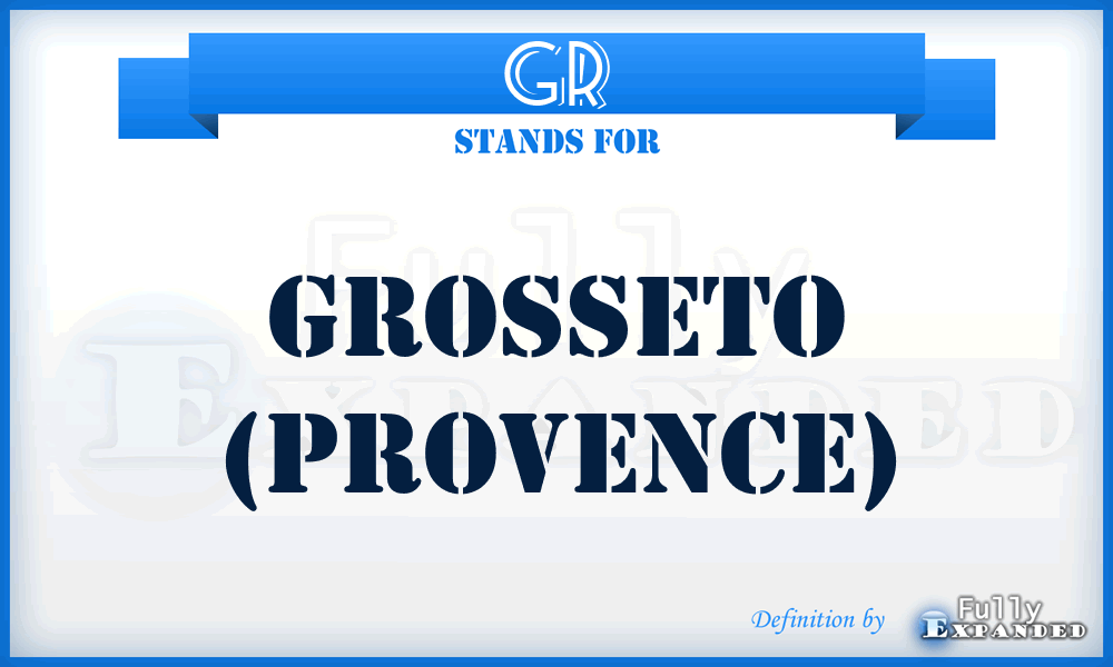 GR - Grosseto (Provence)