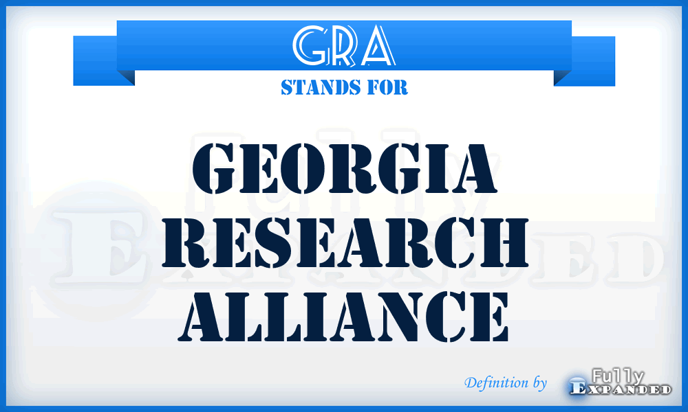 GRA - Georgia Research Alliance