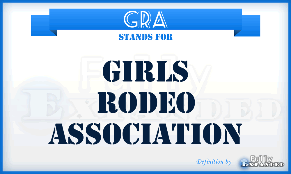 GRA - Girls Rodeo Association