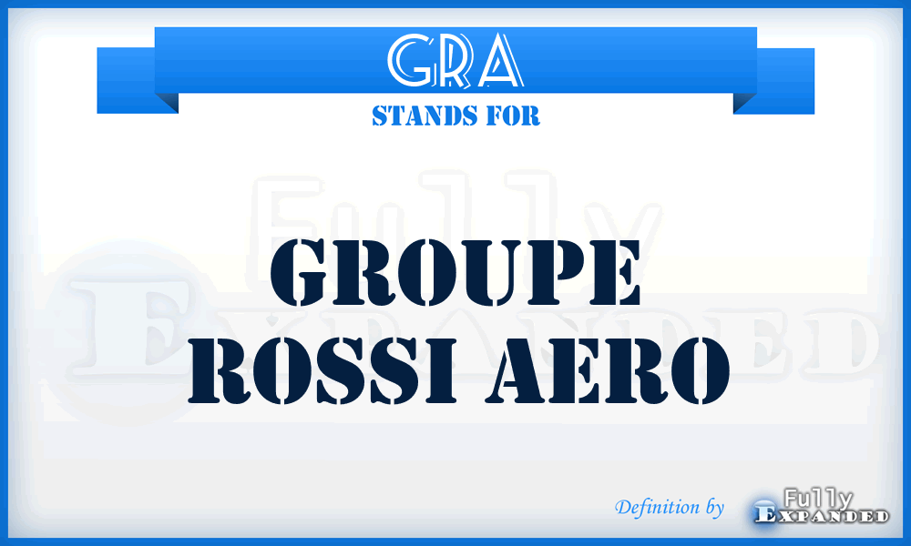 GRA - Groupe Rossi Aero