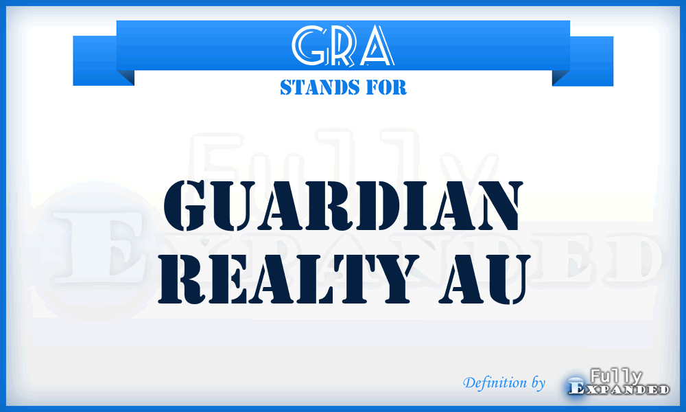 GRA - Guardian Realty Au