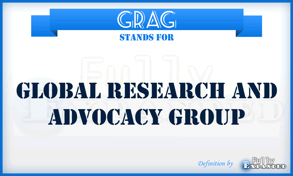 GRAG - Global Research and Advocacy Group
