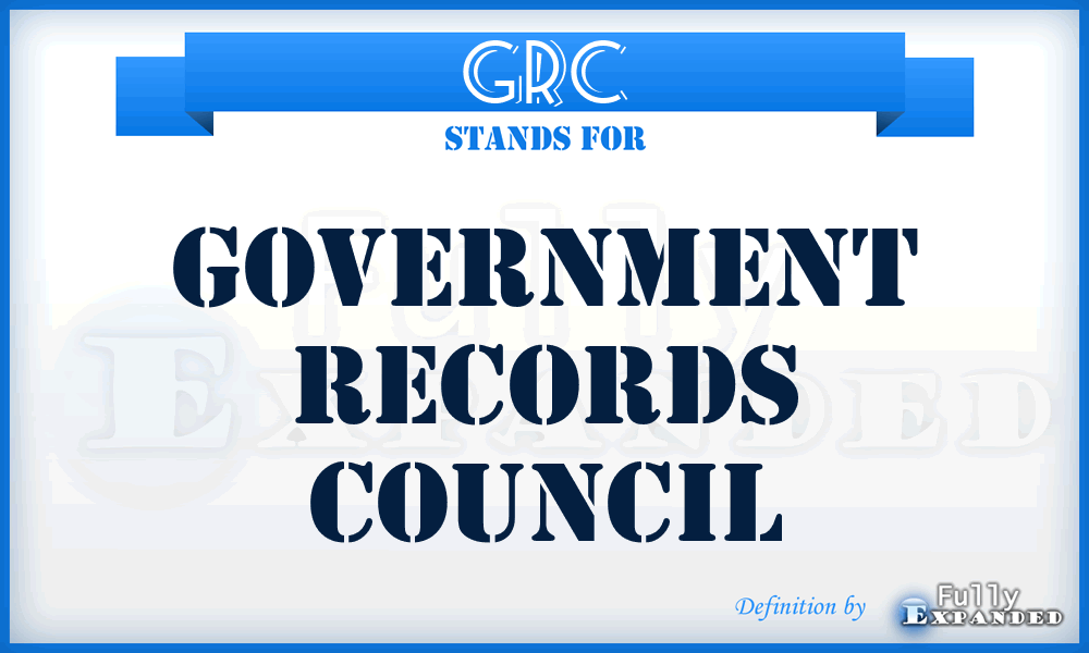 GRC - Government Records Council