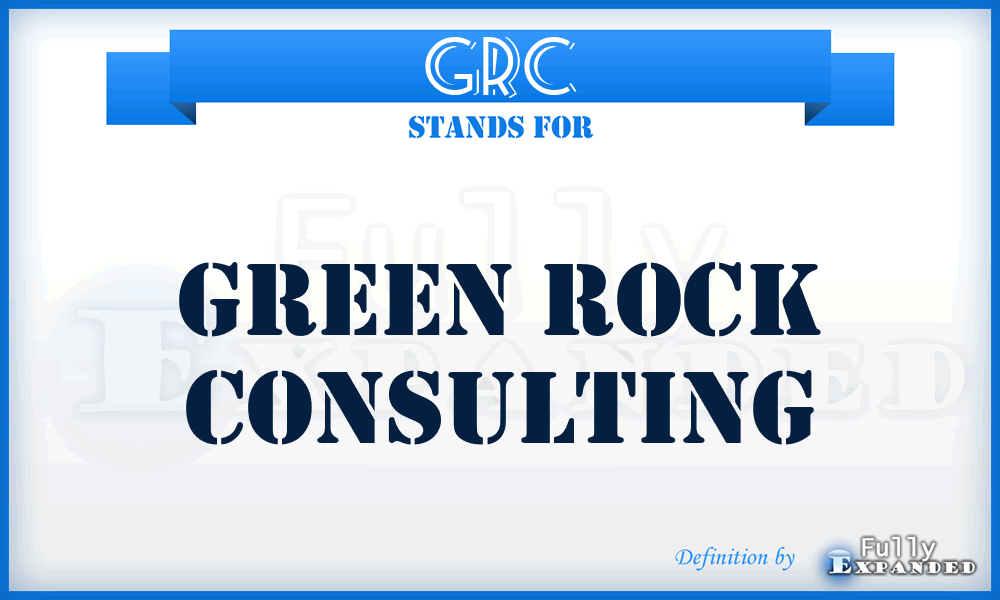 GRC - Green Rock Consulting