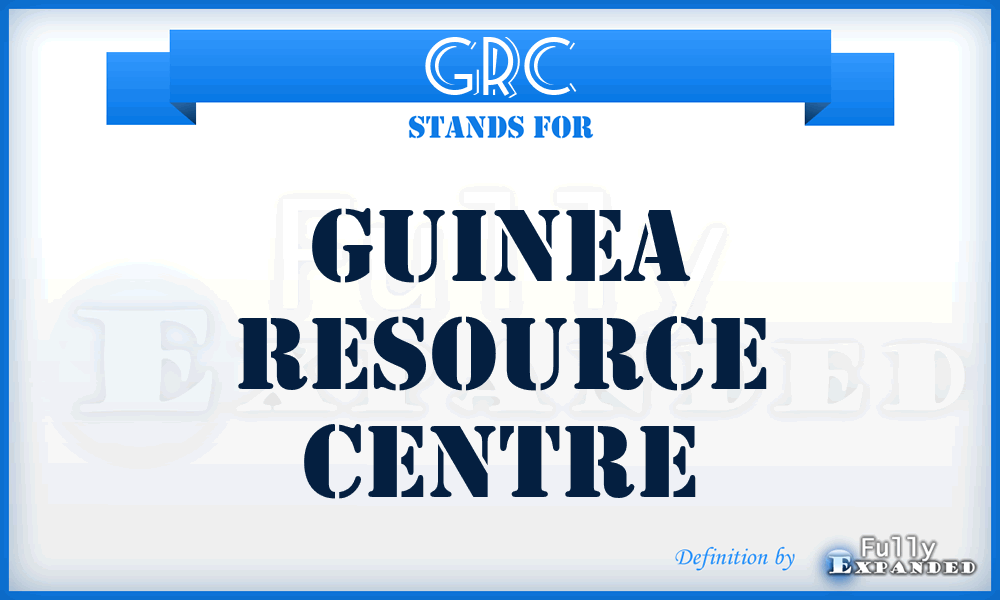 GRC - Guinea Resource Centre